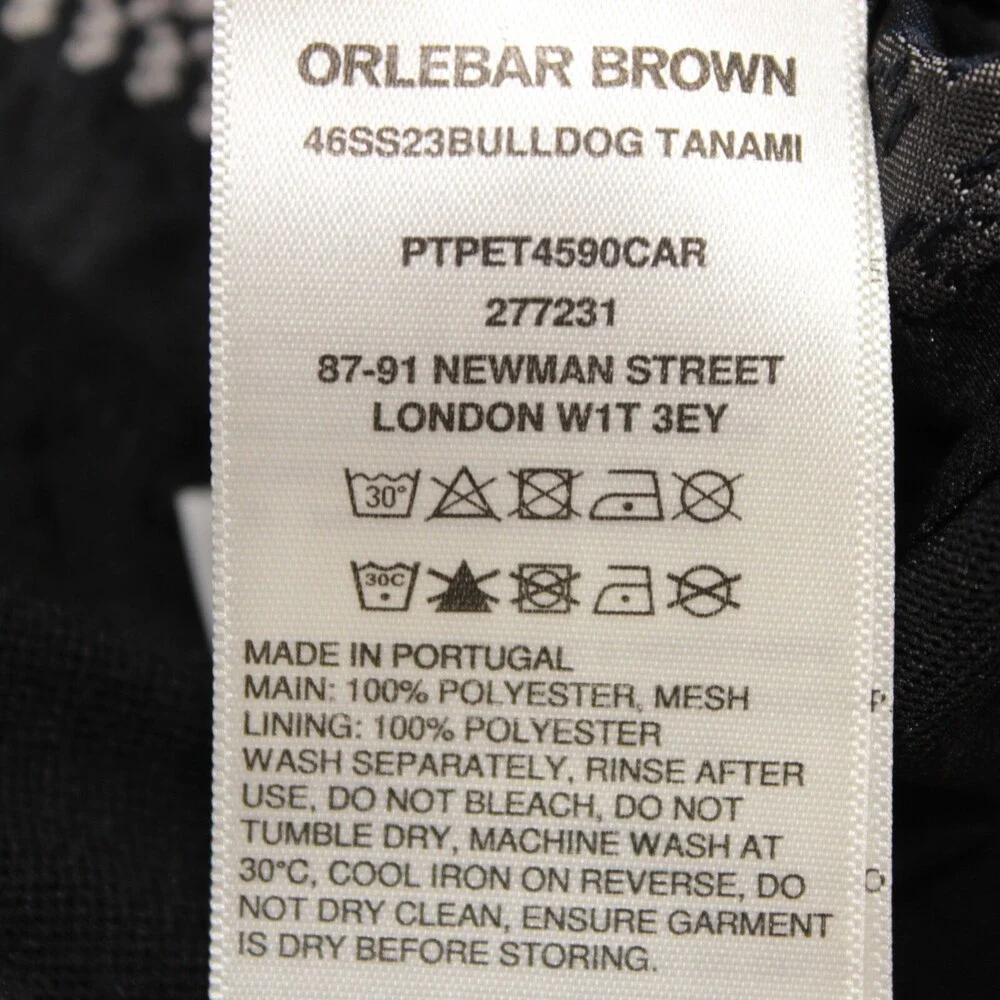 Orlebar Brown NWT Swim Suit Size 36 US In Blue Striped 100% Polyester Bulldog